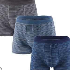 NEW Men’s Bamboo Boxer Briefs 3-pack Size L